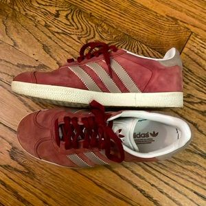 Adidas gazelle red sneakers